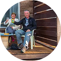 Hans en Marion in 2018 in Victoria